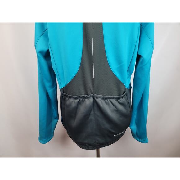 Shimano Women's Cycling Jacket Blue Black Pink Size Large - Picture 4 of 10